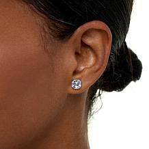 Radiance by Absolute™ 10K 6ctw Asscher Cut Solitaire Stud Earrings