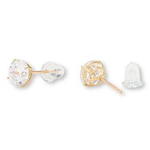 Radiance by Absolute™ 10K Gold 2ctw 100-Facet Round Stud Earrings