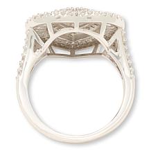 Radiance by Absolute™ 1.17ctw Baguette and Round Heart-Shaped Ring