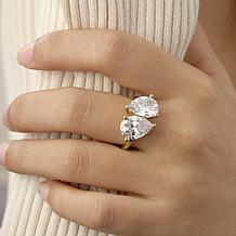 Radiance by Absolute™ 13.95ctw Pear Cut Toi et Moi Ring