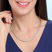 Radiance by Absolute™ 18" 4mm Princess Magnetic Clasp Tennis Necklace