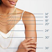 Radiance by Absolute™ 20" 4mm Princess Magnetic Clasp Tennis Necklace