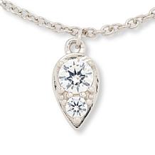 Radiance by Absolute™ 20" Pear-Shaped Dangle Adjustable Necklace