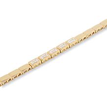 Radiance by Absolute™ 2.42ctw Baguette Bezel-Set Tennis Bracelet