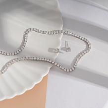 Radiance by Absolute™ 32.33ctw Round Stone Necklace and Earrings Set