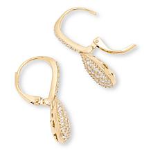 Radiance by Absolute™ 3.32ctw Pavé Pear Drop Earrings