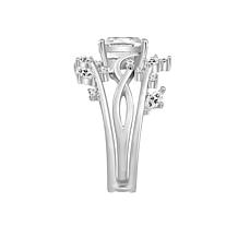 Radiance by Absolute™ 3.34ctw Round Stone Vine Design Boxed Ring Set