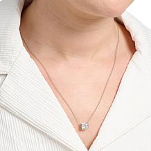 Radiance by Absolute™ 3.35ct Emerald Cut Bezel-Set Pendant Necklace