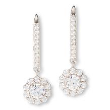 Radiance by Absolute™ 3.42ctw Floral Leverback Earrings