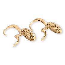 Radiance by Absolute™ 3.78ctw Pavé Oval Drop Earrings