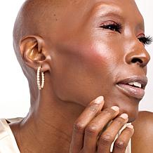 Radiance by Absolute™ 4.2ct Inside/Out Hoop Earrings