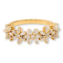 Radiance by Absolute™ 5-Flower CZ Band Ring