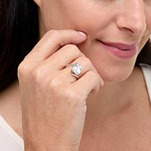 Radiance by Absolute™ 5.40ct Emerald Cut Solitaire Bypass Ring