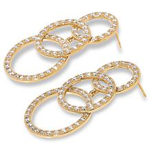 Radiance by Absolute™ 5.44ctw Triple Circle Drop Earrings