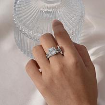 Radiance by Absolute™ 5.78ctw Halo Bridal Ring 2-piece Set