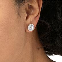 Radiance by Absolute™ 7.44ctw CZ Guardian Cut Halo Earrings