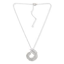 Radiance by Absolute™ 9.20ctw Sterling Silver Swirl Pendant with Chain