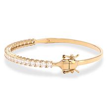 Radiance by Absolute™ Asscher Magnetic Clasp Tennis Bangle Bracelet