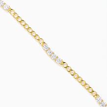 Radiance by Absolute Bezel Chain Link Necklace