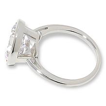 Radiance by Absolute™ Couture Platinum-Plated Bezel-Set Solitaire Ring