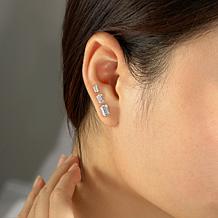 Radiance by Absolute™ Emerald Cut 3-pair Solitaire Stud Earrings Set