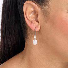 Radiance by Absolute™ Emerald Cut Double-Drop Earrings