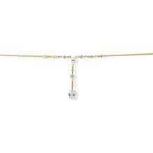 Radiance by Absolute™ Goldtone Round and Emerald Cut Y-Necklace