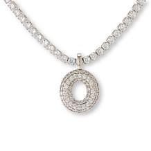 Radiance by Absolute™ Initial Tennis Necklace - Silvertone