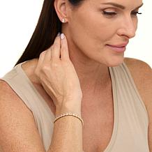 Radiance by Absolute™ Oval Stud Earrings and Tennis Bracelet Set