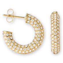 Radiance by Absolute™ Pave Chunky Hoop Earrings
