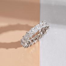 Radiance by Absolute™ Princess-Cut Prong-Set Eternity Band Ring