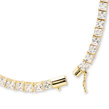 Radiance by Absolute™ Princess-Cut Tennis Necklace w/Magnetic Clasp