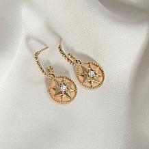 Radiance by Absolute™ Rose Quartz North Star Drop Earrings