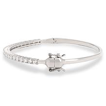 Radiance by Absolute™ Round Magnetic Clasp Tennis Bangle Bracelet