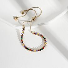 Radiance by Absolute™ Round Stone Rainbow Bolo Bracelet