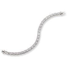 Radiance by Absolute™ Silver Magic Magnet Clasp Line Bracelet