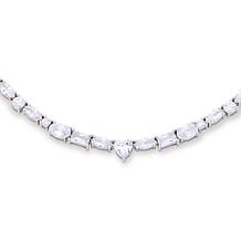 Radiance by Absolute™ Simulated Diamond Mixed Cut Tennis Necklace