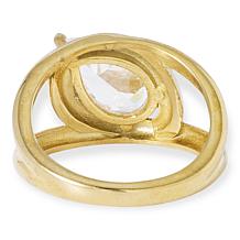 Radiance by Absolute™ Stainless Steel 3ct Pear-Cut CZ Ring