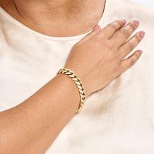 Radiance by Absolute™ Stainless Steel Cuban Linked Bracelet
