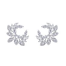 Radiance by Absolute™ Sterling Silver 12.45ctw Laurel Wreath Earrings