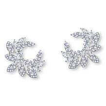 Radiance by Absolute™ Sterling Silver 12.45ctw Laurel Wreath Earrings