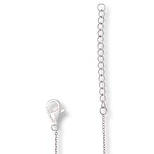 Radiance by Absolute™ Sterling Silver Blossom Halo Drop 16" Necklace