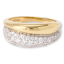 Radiance by Absolute™ Sterling Silver Pavé CZ Ring
