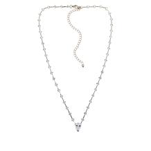 Radiance by Absolute™ Sterling Silver Pear and Round Choker Necklace