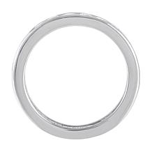 Radiance by Absolute™ Sterling Silver Round Channel Eternity Ring