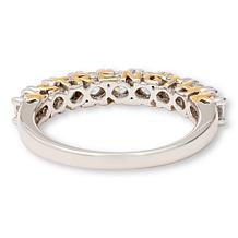 Radiance by Absolute™ "STRENGTH" Half-Eternity CZ-Accented Band Ring