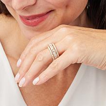 Radiance by Absolute™ Trilliant-Cut Eternity Ring 3-piece Set