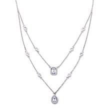 Radiance by Absolute™ x Katharine McPhee 6.05ctw Layered Drop Necklace