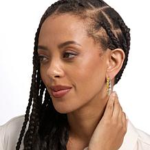 Radiance by Absolute™ x Marysol Patton Yellow Pear Hoop Earrings -1.5"