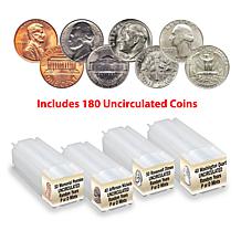 Set of 12 History of Lincoln Cents and 2025 Cent Roll of 50